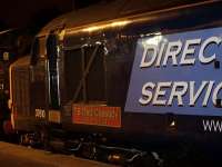 Bristol - Inverness special 1Z67 hauled by 37623 + 37610 stands at Perth on the evening of 8 October. [37610 was named <I>T S (Ted) Cassady 14.5.61 - 6.4.08</I> after the former Head of Engineering at DRS who died, age 48, following a short illness.] [See image 31026]   <br><br>[Brian Forbes 08/10/2010]