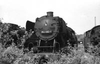 Scene on Duisburg Wedau shed on 5 June 1976. <br><br>[Peter Todd 05/06/1976]