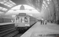 The LCGB (North West Branch) <I>Manchester Terminals Farewell Railtour</I> waiting to set off from Manchester Central on 3 May 1969.<br><br>[K A Gray 03/05/1969]