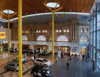 The impressive remodelled outer concourse at Aberdeen station, seen on 13 October 2010. This is now part of the Union Square development (shopping / cinemas / restaurants / bus station / hotel etc.) [See image 12347] <br><br>[Colin Martin 13/10/2010]