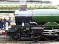 Front end of <i>Castle</I> class 4-6-0 no 5043 <I>Earl of Mount Edgcumbe</I> at Carlisle on 16 October 2010. [See image 31103]<br><br>[Ken Browne 16/10/2010]