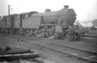 V1 67631 and V3 67619 stand on 65C Parkhead shed in 1962.<br><br>[Robin Barbour Collection (Courtesy Bruce McCartney) //1962]