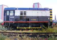 Shunter 08568 <I>St Rollox</I> standing in the yard at RailCare, St Rollox, on 7 October 2010.<br><br>[Colin Harkins 07/10/2010]