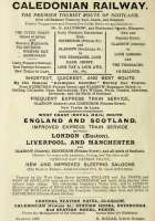 An advertisement for The Caledonian Railway. Extract from <I>Blacks Guide to The Trossachs, Loch Katrine and Loch Lomond</I> for the year 1906.<br><br>[Alistair MacKenzie 21/02/2006]