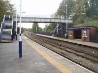 Quiet (very) period at Wennington. In fact the station saw no trains from 16th to 24th October inclusive as the line was closed for repairs to a bridge over the River Wenning, part way between here and Bentham. <br><br>[Mark Bartlett 23/10/2010]