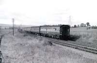 A Largs - St Enoch InterCity DMU near Crookston in early 1966.<br><br>[Colin Miller //1966]