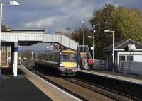 170 458 calls at Dalmeny with a service from Fife to Edinburgh on 27 October, under an ambiguous sky.  Dalmeny station opened with the Forth Bridge and indeed was called Forth Bridge very briefly, perhaps just for publicity reasons.  South Queensferry is both nearer and a bigger draw, but there was already a South Queensferry station at the end of the branch from Ratho.  It was therefore given the name Dalmeny, though Dalmeny is only a small village and is not even adjacent.  It's more than 80 years since the branch closed, so I don't suppose it will change its name now... <br><br>[David Panton 27/10/2010]