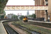 A Knaresborough - Leeds service arrives at Harrogate on the 27th of September 2010.<br><br>[John Furnevel 27/09/2010]