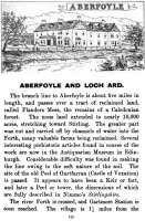 An interesting page from Shearers Guide of 1907 giving information about Aberfoyle, reached by The Strathendrick and Aberfoyle Railway.<br><br>[Alistair MacKenzie 04/11/2010]