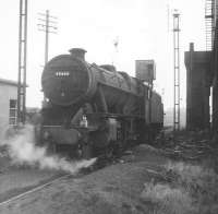 Stanier 8F no 48666 on manoeuvres at Rose Grove shed in 1966.<br><br>[Jim Peebles //1966]