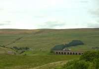 A Carlisle bound Northern 156 DMU crosses Dandry Mire Viaduct on 14 July 2010.<br><br>[Ian Dinmore 14/07/2010]