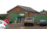 The former 2-road shed at Hawkhurst in Kent as seen on 29 October 2010. Although the line closed in 1961 the shed has survived and externally seems to have changed little since closure.<br><br>[John McIntyre 29/10/2010]