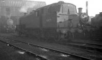 Stanier 2-6-4T no 42473 stands in the yard at Wigan ex-L&Y shed in April 1962.<br><br>[K A Gray 15/04/1962]