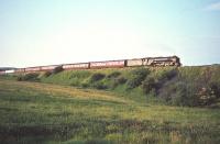 A1 no 60121 <I>Silurian</I> photographed with a Waverley route semi-fast near Stobs in September 1964.<br><br>[Robin Barbour Collection (Courtesy Bruce McCartney) /09/1964]