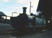 Class N15 0-6-2T no 69178 simmers in the shadow of the coaling plant on Eastfield shed in May 1959.<br><br>[A Snapper (Courtesy Bruce McCartney) 23/05/1959]