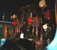 Footplate of 4468 <i>Mallard</i> at NRM Shildon, November 2010.<br><br>[John Furnevel 23/11/2010]