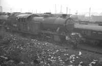 Gresley V1 2-6-2T no 67622, withdrawn from 65C Parkhead shed in May 1962, awaits the cutter's torch at grey and overcast Darlington Works later that year.<br><br>[K A Gray //1962]