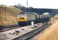 A special MGR working approaches Stoke Gifford yard from the east behind class 47 no 1906 on 24 July 1971. The train is thought to be returning empty from Didcot Power Station to South Wales via the Severn Tunnel.<br><br>[Bill Jamieson 24/07/1971]