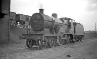 Fowler 2P 4-4-0 no 40667 stands in the shed yard at 67D Ardrossan in March 1959.<br><br>[Robin Barbour Collection (Courtesy Bruce McCartney) 27/03/1959]