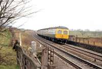 An Edinburgh - Glasgow InterCity DMU service photographed near Polmont in 1969.<br><br>[Colin Miller //1969]