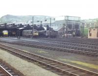 Grab shot from a train passing Perth shed in the 1960s.<br><br>[Jim Peebles //]