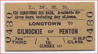 Spoilt for choice. Old LNER 3rd class ticket issued at Longtown.<br><br>[Bruce McCartney //]