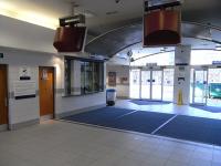 The ticket hall at Glasgow's Charing Cross station in November 2010.<br><br>[David Panton 27/11/2010]