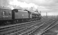Rebuilt Patriot 45532 <I>Illustrious</I> takes the 7.37am Aberdeen - Manchester out of Carlisle on 4 August 1962.<br><br>[K A Gray 04/08/1962]