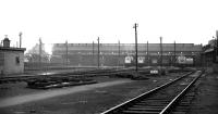 A general view of Polmadie shed yard in February 1970. Residents that day included class 45 no 34 on the right, class 37 no 6839 trying to emulate a steam locomotive on the left and Claytons 8562 and D8550 standing outside the shed.<br><br>[Bill Jamieson 14/02/1970]