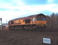 No snow to be seen on 11 December asEWS-liveried 66140 indulges in a bit of shunting inMillburn Yard, Inverness, before heading south with the Stobart Rail containers.<br>
<br><br>[John Gray 11/12/2010]