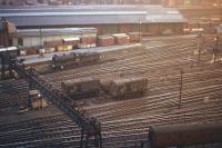 All quiet at the east end. St Margarets-based J37 0-6-0 no 64625 stands alongside a strike-bound Waverley goods depot on 3rd October 1962.<br><br>[Frank Spaven Collection (Courtesy David Spaven) 03/10/1962]