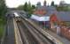 Looking north west from the road bridge over Charing station in <br>
Kent on 28 October 2010. A London bound train operated by Southeastern and formed by unit 375822 pauses at the station.<br>
<br><br>[John McIntyre 28/10/2010]