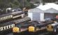 General view over part of 87E Landore diesel depot, Swansea, in the summer of 1991.<br><br>[Ian Dinmore 07/07/1991]