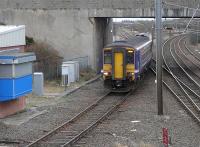 156462 passing Barassie with the 12.06 ex Girvan on 17 December 2010. The train is due into Kilmarnock at 13.06.<br><br>[Ken Browne 17/12/2010]