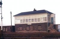 Niddrie West signal box on 22 November 1970.<br>
<br><br>[Bill Jamieson 22/11/1970]