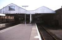 Scene at Lowestoft prior to demolition work on the roof in March 1992.<br><br>[Ian Dinmore /03/1992]