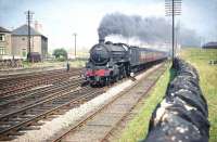 Eastfield B1 no 61197 takes a train west at Saughton Junction in July 1959.<br><br>[A Snapper (Courtesy Bruce McCartney) 31/07/1959]