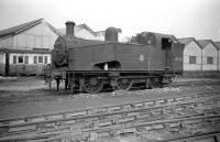 Gresley J50 0-6-0T no 68925 on shed at Copley Hill, Leeds in March 1960, some 4 years before closure. <br><br>[Robin Barbour Collection (Courtesy Bruce McCartney) 20/03/1960]