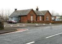 The former station at Closeburn alongside the A76 approximately 12 miles north of Dumfries, photographed in January 2006. The station closed to passengers in September 1961.   <br><br>[John Furnevel 31/01/2006]