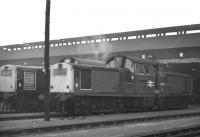 An operational Clayton, no D8550, standing in front of Polmadie shed during a visit on 14 February 1970.<br><br>[Bill Jamieson 14/02/1970]