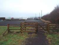 The Rothesay to Port Bannatyne horse tramway was regauged (4' to 3'6'), electrified and extended to Ettrick Bay in 1906 where the tramway company developed some holiday attractions. This car park was the site of the terminus. The tramway closed in 1936 but the trackbed can be walked for much of its length. <br><br>[Mark Bartlett 28/12/2010]