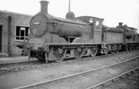 J36 0-6-0 no 65346 stands at the end of a line of stored locomotives at Bathgate shed in August 1958.<br><br>[Robin Barbour Collection (Courtesy Bruce McCartney) 26/08/1958]