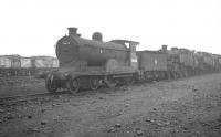 Pickersgill 3P 4-4-0 no 54463 stands on one of the condemned lines at Carstairs in October 1964. The locomotive would be cut up at MMS Wishaw by the end of that year.<br><br>[K A Gray 20/10/1964]