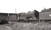 D11 4-4-0 no 62671 <I>Bailie Macwheeble</I> stored at Grangemouth in 1958.<br><br>[K A Gray //1958]