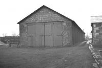 The former Caledonian Railway engine shed at Aberdeen Ferryhill, seen here in 1973. This shed was later replaced by a larger (but now demolished) version. I believe that this may now be the only remaining railway building on the old 61B site. Having been used for a period by Aberdeen Corporation, it is now back in railway use, although no longer rail connected.<br><br>[John McIntyre /01/1973]