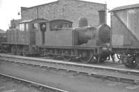 J72 0-6-0T 68726 stands back-to-back with relative newcomer D2263 at Normanton shed in March 1961.<br><br>[K A Gray 12/03/1961]