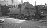 5630 and 3730 stand outside the former Taff Vale shed at Abercynon (88E) in the summer of 1962. [See image 31974 for a modern day view of the shed.]<br><br>[K A Gray 12/08/1962]