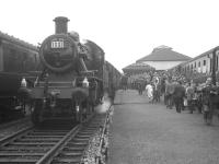 46426+46458 with the RCTS (West Riding Branch) <I>'Solway Ranger'</I> ex-Leeds at Workington (Main) station on 13 June 1964. The pair had brought in the special from Penrith via the CK&P [see image 22126]. <br><br>[K A Gray 13/06/1964]