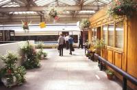 Flower power. Shrewsbury station August 1998.<br><br>[Ian Dinmore /08/1998]