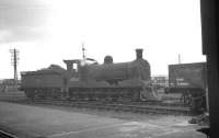 J36 0-6-0 no 65267 stands in front of the shed at Bathgate in 1965.<br><br>[K A Gray 16/04/1965]